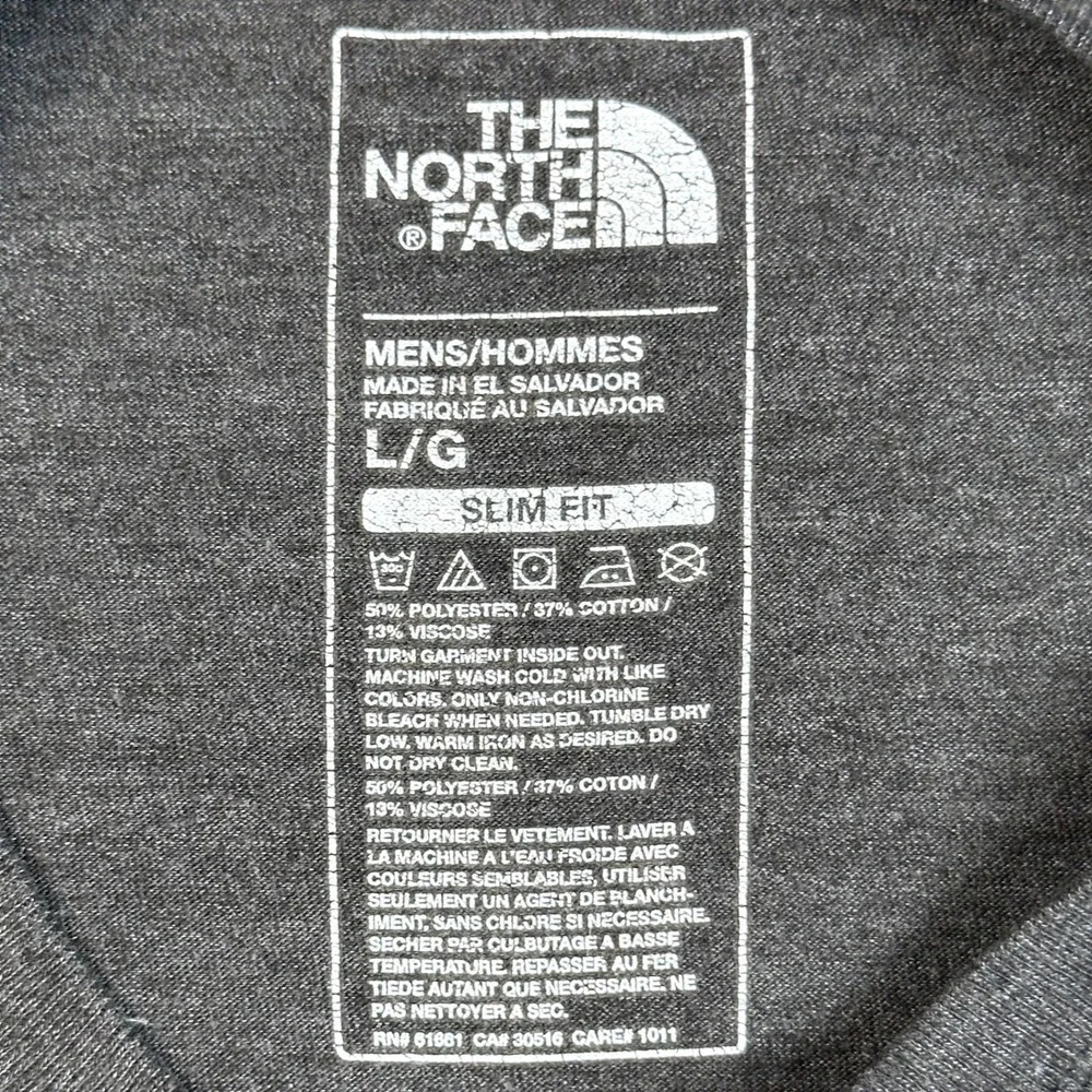 The North Face Cali Bear Tee Mens Large Gray Tri Blend Graphic Shirt Gorpcore